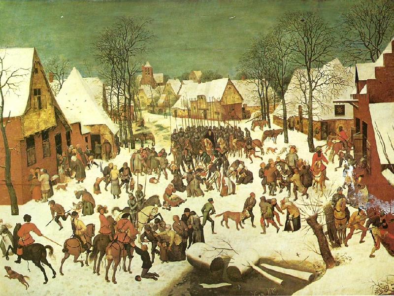 Pieter Bruegel barnamorden i betlehem. oil painting picture